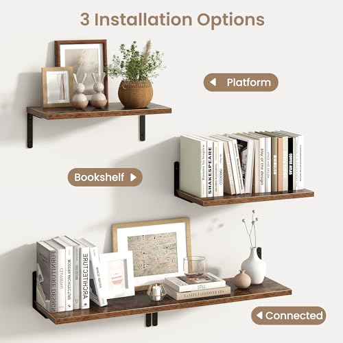Deep Floating Shelves (2 Count)