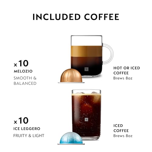 Vertuo Pop+ Iced Coffee & Espresso Maker Bundle by De'Longhi
