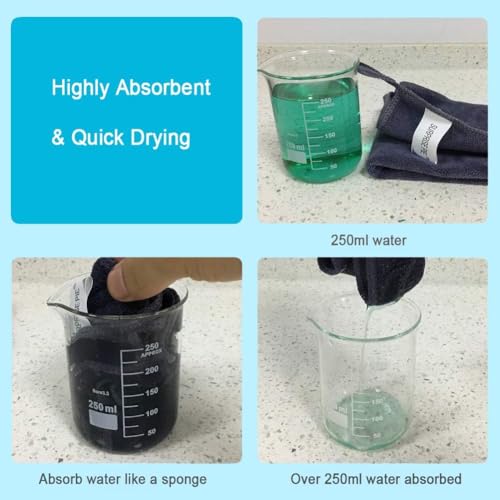 Premium 400 GSM Microfiber Cleaning Cloths (6 Count)