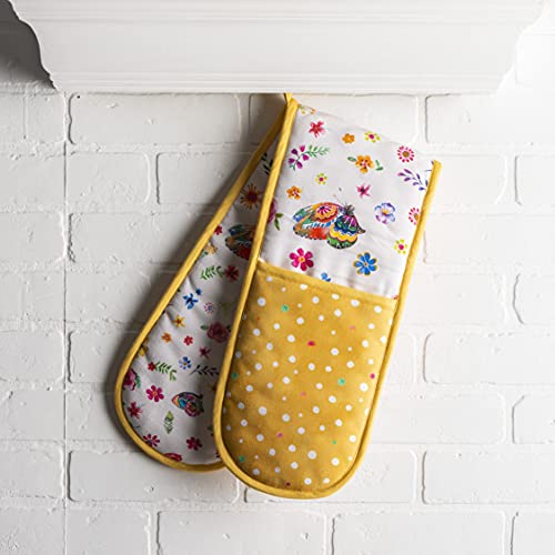 Double Oven Mitts 100% Cotton Double Oven Glove