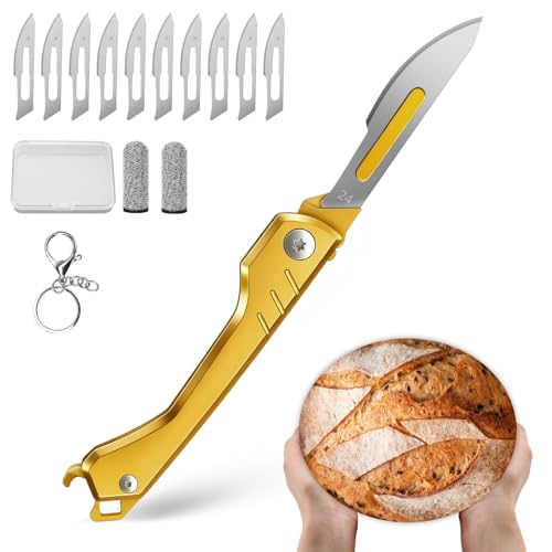 Folding Bread Lame with 10 Blades for Sourdough Bread Baking