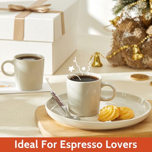 3.5oz Porcelain Espresso Cups Set of 4 (3.5 Count)