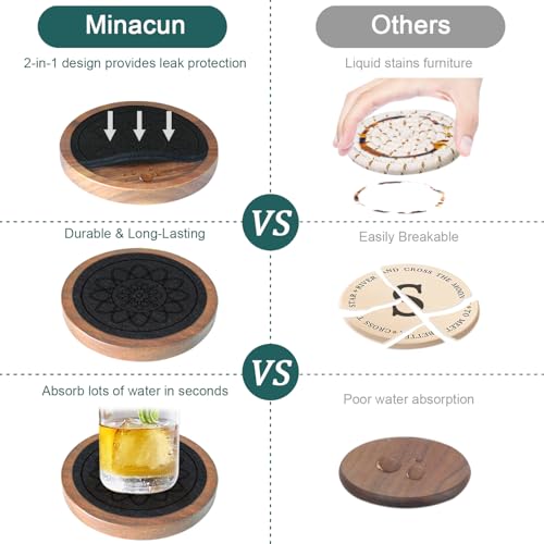 Wood Coasters for Drinks