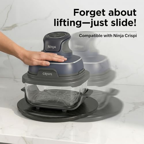 Elegant Round Sliding Tray Compatible with Ninja Crispi Air Fryer and Instant Pot