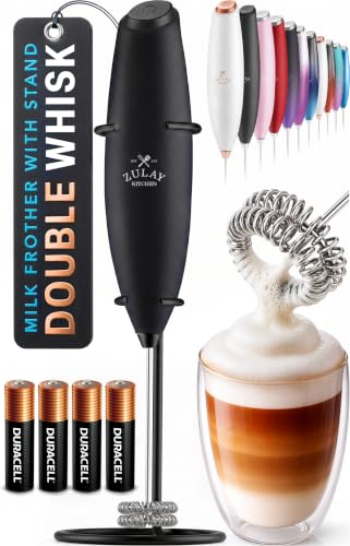 Powerful Milk Frother Wand With Duracell Batteries