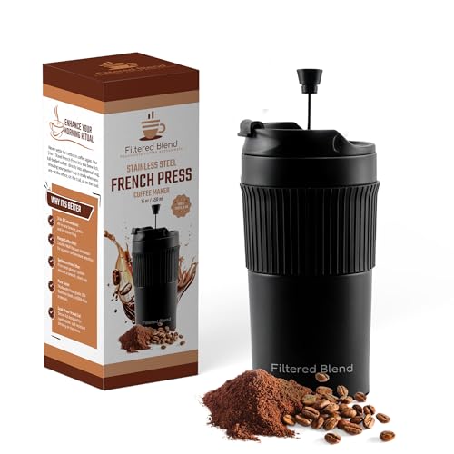 15oz Stainless Steel Travel French Press