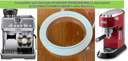 51mm Silicone Gasket Sealing Ring Compatible with Delonghi Dedica EC680 (2 Count)