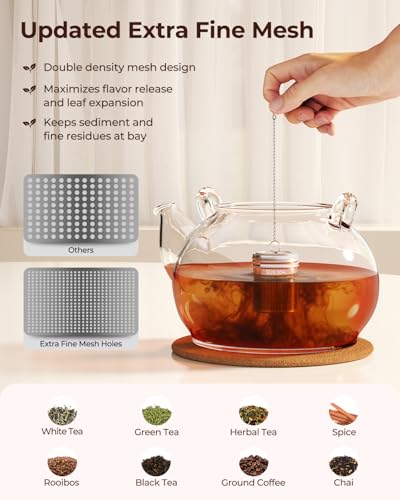 2 Pack Reinmoson Large Tea Infuser for Loose Tea & Spice Ball for Cooking (2 Count)
