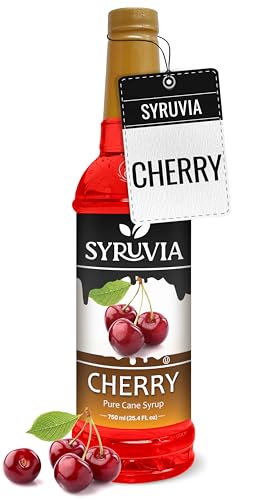 Cherry Syrup Flavored Syrup for Drinks (25.4 Fl Oz)