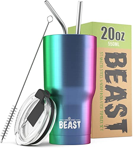 Beast 20 oz Tumbler Stainless Steel Vacuum Insulated Coffee Ice Cup Double Wall Travel Flask