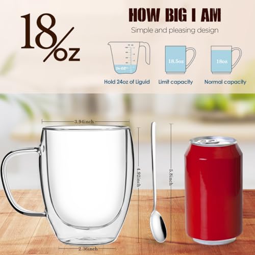 Double Walled Glass Coffee Mugs