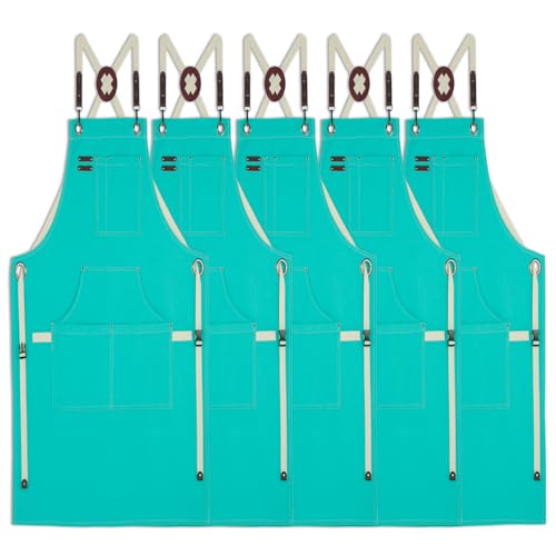 5 Pack Kitchen Aprons