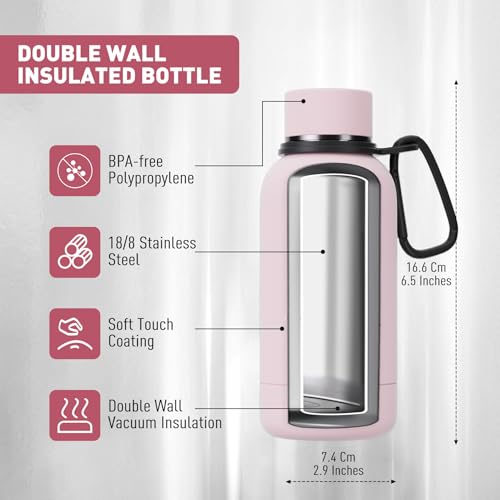 Small Water Bottle 12oz with Clip