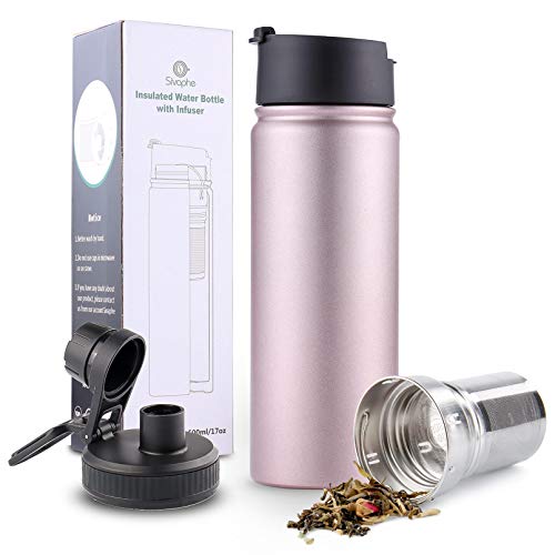 Infuser Travel Mug with Removable loose leaf Tea Strainer Tea Filter Water Bottle 18