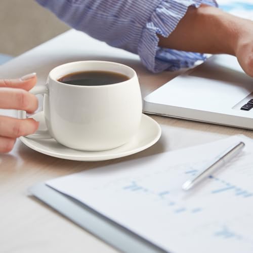 Porcelain Coffee Cup with Saucer 270ml (10.99 Count)