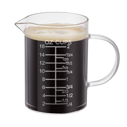 Ackers Etched Graduated Glass Measuring Cup