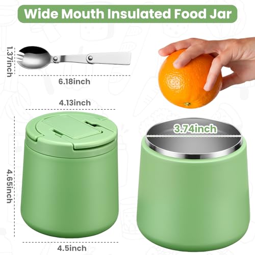 20oz Insulated Vacuum Food Jar with Buckle Lid