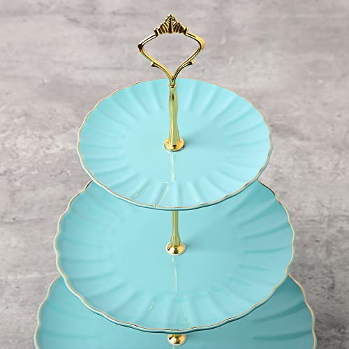 Sweejar 3 Tier Ceramic Cake Stand Wedding