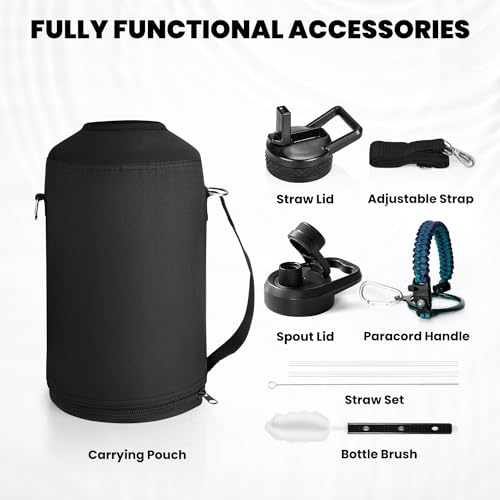 One Gallon Water Bottle Insulated 128 oz