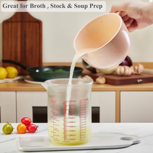 Borosilicate Glass Measuring Cup with V