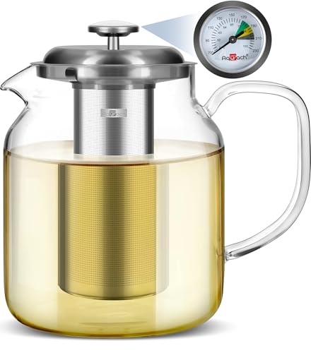 68oz Glass Teapot with Thermometer (68 Count)