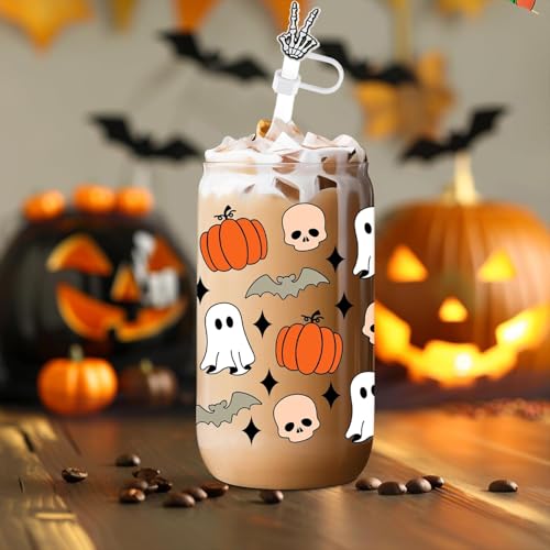 12 PCS Halloween Straw Toppers for Stanley 30&40 Oz Tumbler (12 Count)