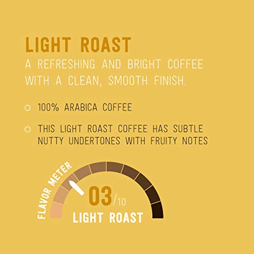 Amazon Brand Happy Belly Light Roast Coffee Pods (100 Count)
