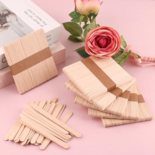 300 Pcs 4.5" Length Popsicle Wooden Sticks (300 Count)