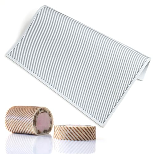 3D Cake Lace Mold Stripe Lace Mat Embosser Texture Silicone Mould Fondant Chocolate Stencil Border Bakeware Cake Decorating