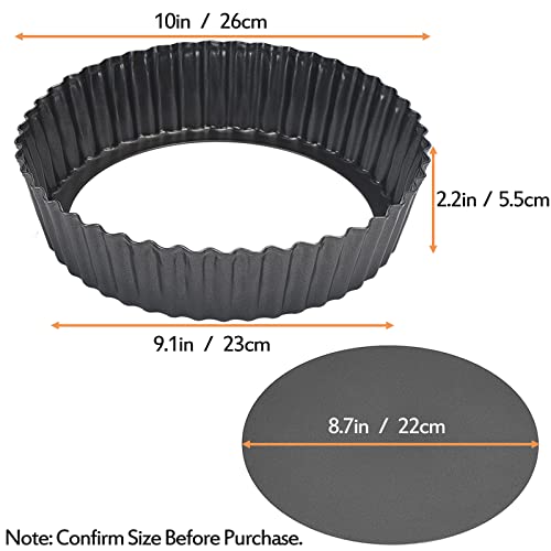 2 Pack 10 Inch Nonstick Tart Pan (2 Count)