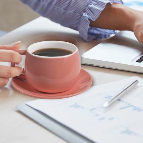 Porcelain Coffee Cup with Saucer 270ml (9.99 Count)