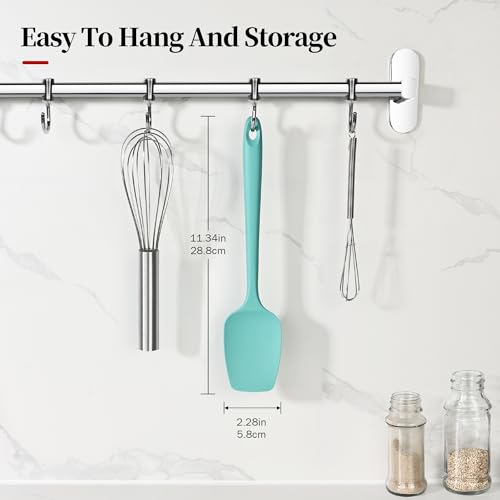 600ºF Heat Resistant Silicone Spoon Spatula for Cooking