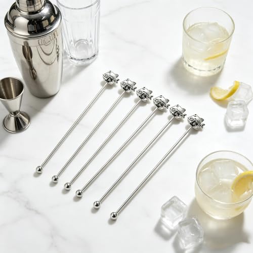 6 Pcs 7.5'' Metal Stir Sticks