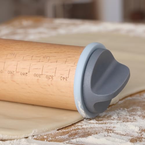 Adjustable Rolling Pin with Thickness Rings