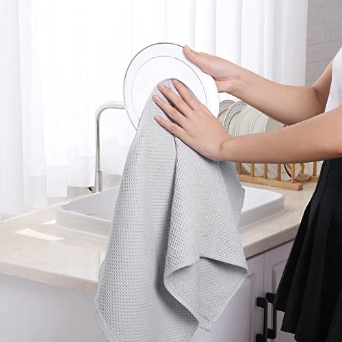 100% Cotton Waffle Weave Kitchen Dish Towels 6 (6 Count)