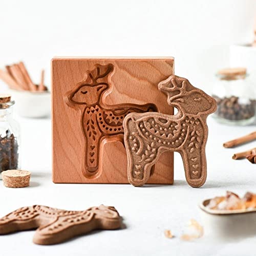 Wooden Springerle Cookie Molds for Baking
