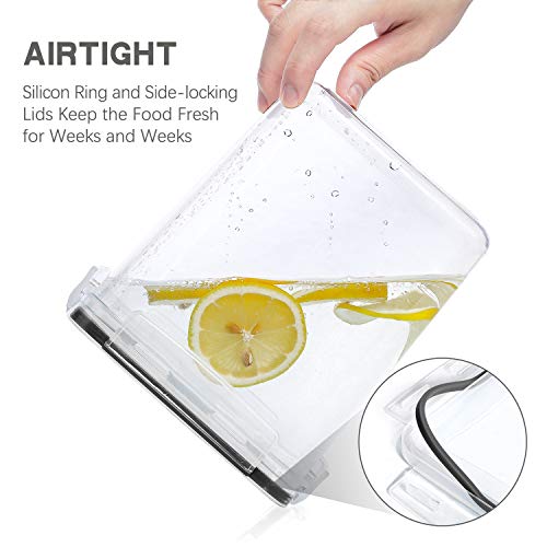 Large Food Storage Containers with Lids Airtight 6.5L (2 Count)