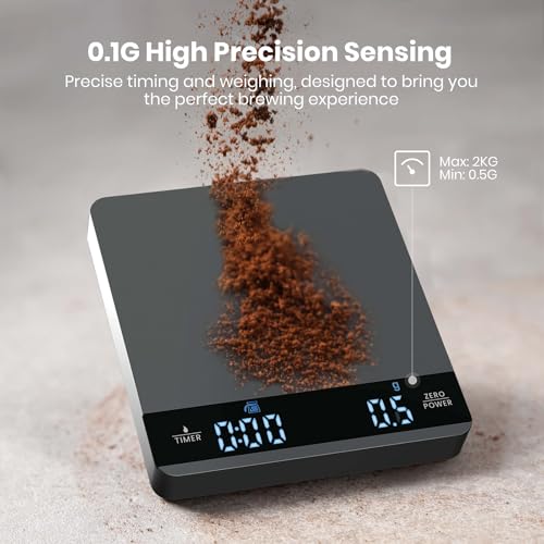 S1 Metal Mini Espresso Coffee Scale with Timer