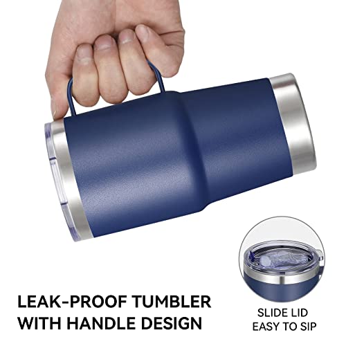20 oz Tumbler Bulk with Handle Lid and Straw (6 Count)