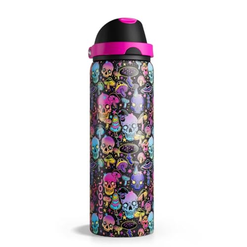 Insulated Water Bottle with Straw