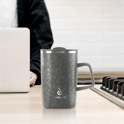 16 oz Insulated Coffee Mug with Lid and Handle