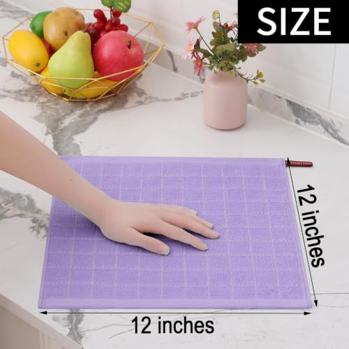 100% Cotton Terry Kitchen Dish Cloths (8 Count)