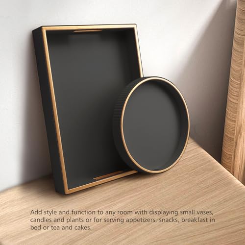 Leather Tray Desktop Storage Organizer (2 Count)