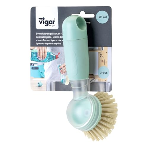 Rengo Dish Brush with Soap Dispenser