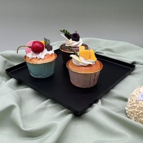 Set of 7 Black Cake Stands Metal Dessert Display Holder Table Decor (7 Count)