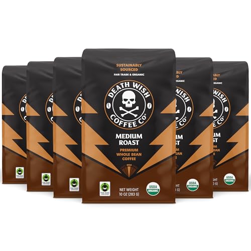 Organic Medium Roast Whole Bean Coffee (10 Ounce)