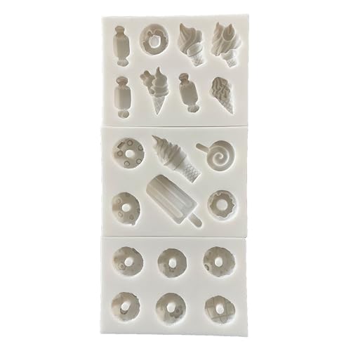 Lovely Small Items Silicone Fondant Molds Set For Cake Topper