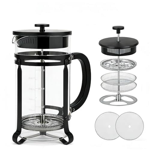 21 oz Black French Press Coffee Maker