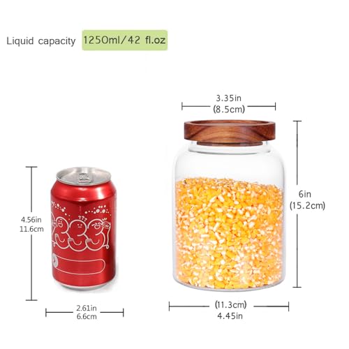 Glass Storage Jars with Airtight Lids