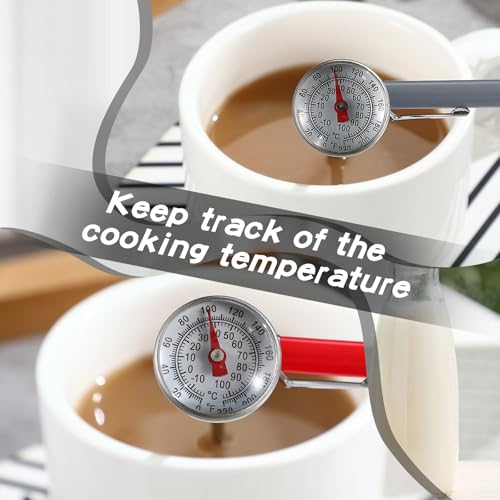 6 Pcs Stainless Steel Kitchen Dial Thermometer 5" (6 Count)